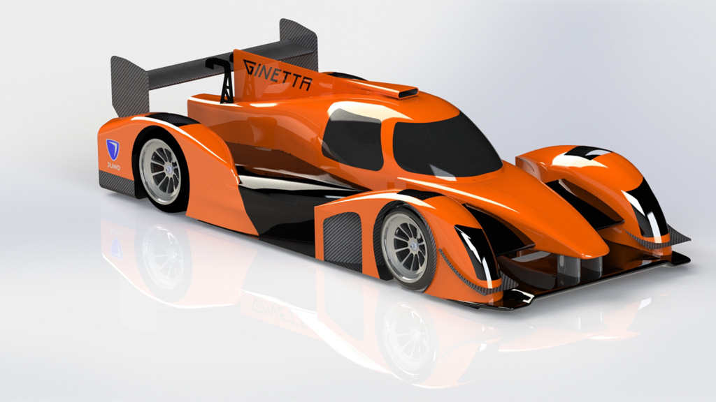 Sådan ser den kommende LMP3-bil ud
(Foto: Ginetta)